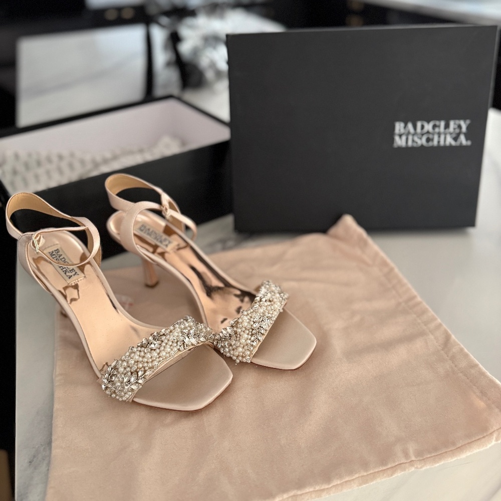 Badgley Mischka Blush heels